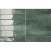 ÉCHANTILLON Ceralto Pavero Core Carrelage mural - 6X27cm - 7.7mm - Rectangle - Green Jade Brillant SW1220885