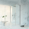 Fortifura Galeria Douchecabine - 60x120x200 - Profiel veiligheidsglas - antikalk - PVD - geborsteld RVS SW1444089