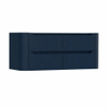 H&R Badmeubelen Juice Wastafelonderkast - 120x45x50cm - afgeronde hoeken - 4 lades - geïntegreerde greep - blue oak SW1489955