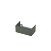 INK Wastafelonderkast - 80x45x35cm - 1 lade - greeploos - MDF lak - Mat beton groen SW416549