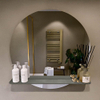 Mondiaz SPOT miroir – Ø 80 cm – avec tablette – Smoke (brun clair) SW1235622