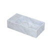 INK Versus lave-mains - 36x18x9cm - marbre - vasque à droite - sans trou de robinet - blanc mat SW692951