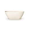 FugaFlow Eccelente Calma Vrijstaand Bad - 160x75x60cm - solid surface - mat crème SW1451418
