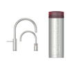 Quooker Nordic Square Twintaps kokendwaterkraan - draaibare uitloop - PRO3 reservoir - Warm / kokend water - RVS SW299640