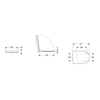 Geberit 300 Basic closetzitting met deksel topfix wit SW417579