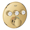 Grohe Grohtherm SmartControl Inbouwkraan - thermostatisch - met omstel voor 3 functies - rond - cool sunrise (goud) SW354761
