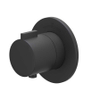 IVY Pact Partie apparente - pour mitigeur thermostatique encastré - Symmetry - rosace ronde - Noir mat PED SW1031030