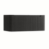 H&R Badmeubelen Juice Wastafelonderkast - 100x45x40cm - afgeronde hoeken - 3D-front - 1 lade - geïntegreerde greep - basalt SW1259193