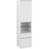 Villeroy en boch Venticello hoge kast 40.4x37.2x154cm deur rechts 2x lade glossy wit GA36462 Villeroy en boch Venticello hoge kast 40.4x37.2x154cm deur rechts 2x lade glossy wit GA36462