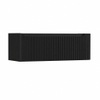 H&R Badmeubelen Juice Wastafelonderkast - 120x45x40cm - rechterhoek afgerond - 3D-front - 1 lade - geïntegreerde greep - zwart mat SW1259830