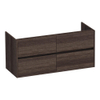 Saniclass Nexxt onderkast 119x45.5x55 greeploos 4 lades met softclose MFC Legno antracite SW72232 Saniclass Nexxt onderkast 119x45.5x55 greeploos 4 lades met softclose MFC Legno antracite SW72232