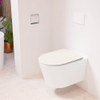 Mondiaz LAVIE hangtoilet – spoelrandloos – 36 x 53 cm – met softclose zitting – Talc (wit), zitting Linen (offwhite) SW1208788