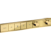 Hansgrohe RainSelect afbouwdeel v. inbouw douchekraan thermostatisch v. 4 functies 59.8x90cm polished gold SW385579