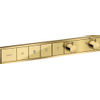 Hansgrohe Rainselect Afbouwdeel - voor inbouw douchekraan - thermostatisch - voor 4 functies - 59.8x90cm - thermostaat - gepolijst goud SW385579