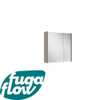 FugaFlow Eccelente Arredo spiegel badkamer spiegelkast - 60x63x16cm - inclusief zijpanelen - taupe - Black Friday - SW1123954