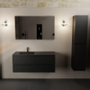 Mondiaz AIVY Ensemble de meuble - 120x45x50cm - 1 trou de robinet - 1 vasque Urban Solid surface - Gauche - 2 tiroirs - sans miroir - MDF Urban SW892265
