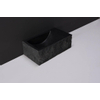 Forzalaqua Venetia Xs lavabo 29x16x10cm lavabo Gauche 0 trous de robinet Pierre naturelle Granit adouci & taillé SW230758