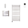 Sanicare HVS - Moda Radiateur électrique - 120x60cm - 876W - avec télécommande - thermostat - noir - bas gauche - blanc mat SW1210885