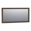 BRAUER Citrine miroir - 140x70cm - rectangulaire - lamelles chêne noir cadre SW393220