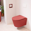 Mondiaz LAVIE hangtoilet – spoelrandloos – 36 x 53 cm – met softclose zitting – Fire (rood) SW1208616