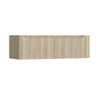 H&R Badmeubelen Juice Meuble sous vasque - 140x45x40cm - angle droit arrondi - 2 tiroirs - poignée intégrée - French oak SW1110271