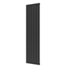 Plieger Cavallino Retto EL elektrische radiator - Nexus zonder thermostaat - 180x45cm - 1000 watt - zwart grafiet SW796497