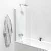 Marenza Neptune Badwand - 1 delig draaibaar - 80x150cm - 6mm veiligheidsglas - anti kalk - chroom SW238237