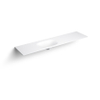 Clou Hammock wastafelblad 190x50.3x14.5cm enkele waskom links aluite wit mat SW108230 Clou Hammock wastafelblad 190x50.3x14.5cm enkele waskom links aluite wit mat SW108230