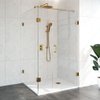 Saniclass Create Douchecabine 3-delig 100x200x120cm profielloos met antikalk en 8mm veiligheidsglas Goud geborsteld SW638584 Saniclass Create Douchecabine 3-delig 100x200x120cm profielloos met antikalk en 8mm veiligheidsglas Goud geborsteld SW638584