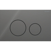 Geberit Sigma40 bedieningsplaat - 2-toets spoeling - extra dun - ronde knoppen - glas - glans lava (grijs) SW1237478