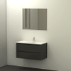 Qisani Allasio badmeubelset 90x45.5x52 met spiegel met softclose antraciet SW276935 Qisani Allasio badmeubelset 90x45.5x52 met spiegel met softclose antraciet SW276935