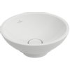 Villeroy en Boch Loop en Friends semi inbouw opzetwastafel met plug met keramische afdekking O38cm met overloop wit 1024236 Villeroy en Boch Loop en Friends semi inbouw opzetwastafel met plug met keramische afdekking O38cm met overloop wit 1024236