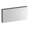 BRAUER Impress spiegelkast - 140x70x15cm - zonder verlichting - met 3 dubbelzijdige spiegeldeuren - Timber Grey SW1199014