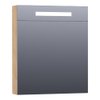 Saniclass Double Face spiegelkast 60x70x15cm verlichting geintegreerd met 1 rechtsdraaiende spiegeldeur MFC Nomad SW371728 Saniclass Double Face spiegelkast 60x70x15cm verlichting geintegreerd met 1 rechtsdraaiende spiegeldeur MFC Nomad SW371728