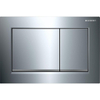 Geberit Omega20 bedieningsplaat - 2-toets spoeling - vierkant - glans chroom/mat chroom/glans chroom - dualflush - hoogglans chroom 0700239