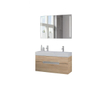 Bruynzeel Mino badmeubelset 100x56x38cm met spiegel bardolino SW112833 Bruynzeel Mino badmeubelset 100x56x38cm met spiegel bardolino SW112833
