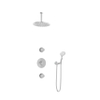 Hotbath Buddy IBS1 Regendoucheset - 2 stopkranen - 15cm plafondarm - 30cm ronde hoofddouche - 3 standen handdouche - hoogglans chroom SW18235