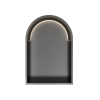 Hotbath &MORE Inbouwbox of inbouwnis Toogmodel - 30x45x10 - met LED - IP44 - PVD - geborsteld gunmetal (antraciet) SW1246516