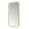 Hotbath &MORE Spiegel - 50x100cm - direct en indirect LED - spiegelverwarming - color changing - dimbaar - met afstandsbediening - PVD - geborsteld koper SW1246082