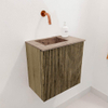 Mondiaz JOYA-DLUX Meuble de toilette 40cm - couleur Dusk - Lavabo FAYE position Gauche Sans trou de robinet couleur Arena SW1425723