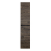 H&R Badmeubelen Hoge Kast - 35x35x170cm - 2 deuren - rechtsdraaiend - greeploos - espresso SW531823