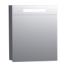 Saniclass Double Face Armoire toilette 60x70x15cm avec 1 porte droite et éclairage LED gris haute brillance SW24959 Saniclass Double Face Armoire toilette 60x70x15cm avec 1 porte droite et éclairage LED gris haute brillance SW24959