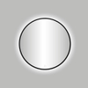 Best Design Nero miroir – rond Ø 80 cm – LED indirecte tout autour – Noir mat SW353594