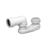 SIFON Espace gain de place pour meuble sous lavabo laiton Blanc SW351264