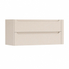 H&R Badmeubelen Juice Meuble sous lavabo - 120x45x50cm - angle droit arrondi - 2 tiroirs - poignée intégrée - Merino SW1489640
