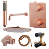 Adema Shower Set de douche à encastrer douche de tête 30cm avec bras mural complet Cuivre brossé SW519677 Adema Shower Set de douche à encastrer douche de tête 30cm avec bras mural complet Cuivre brossé SW519677