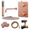 Adema Shower inbouwdoucheset 30cm hoofddouche met wandbevestiging compleet geborsteld koper SW519677 Adema Shower inbouwdoucheset 30cm hoofddouche met wandbevestiging compleet geborsteld koper SW519677