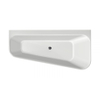 Xenz cindy baignoire d'angle, droite 155x75/55x60 blanc. déversoir à fente. vidage noir mat SW382176 Xenz cindy baignoire d'angle, droite 155x75/55x60 blanc. déversoir à fente. vidage noir mat SW382176
