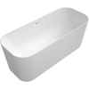 Villeroy & Boch Finion kunststof duobad quaryl rechthoekig met push to open afvoerplug 170x70x48cm met overloop, watertoevoer en design ring mat wit SW453983 Villeroy & Boch Finion kunststof duobad quaryl rechthoekig met push to open afvoerplug 170x70x48cm met overloop, watertoevoer en design ring mat wit SW453983