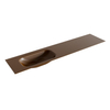 Mondiaz BIG small Rust solid surface inbouw wastafel 200cm links SW435733 Mondiaz BIG small Rust solid surface inbouw wastafel 200cm links SW435733